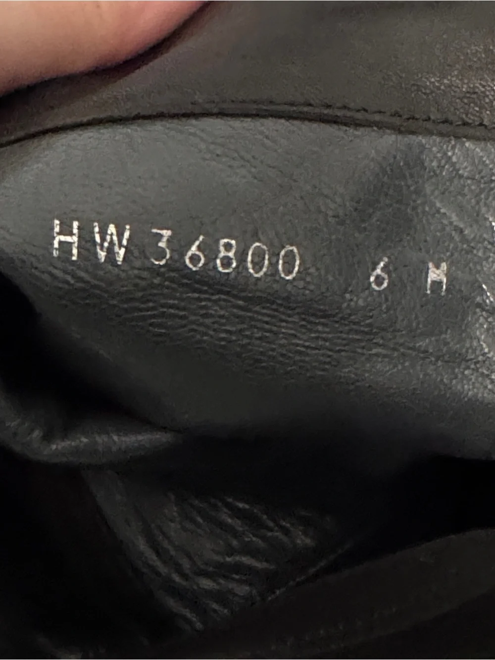 Stuart Weitzman 5050 Boot Black Leather size 6